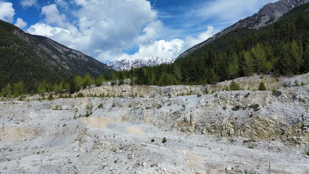 Quartz mine site.
