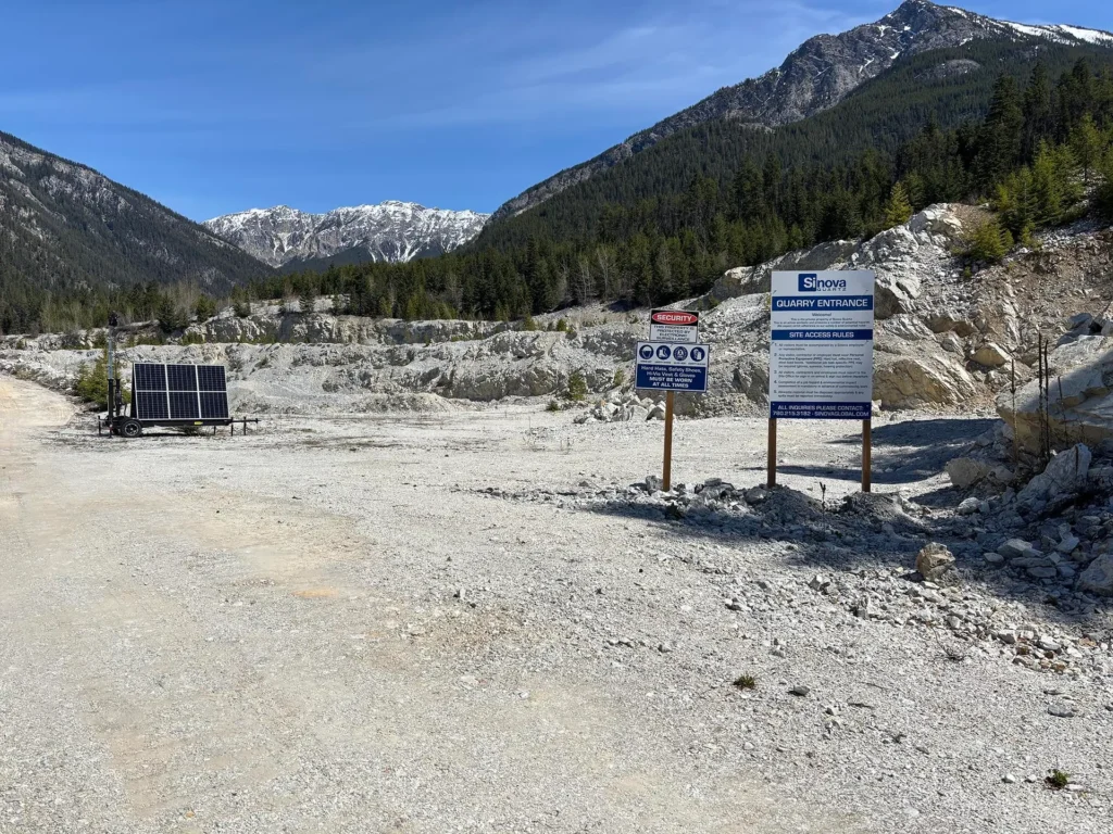 Quartz mine site.